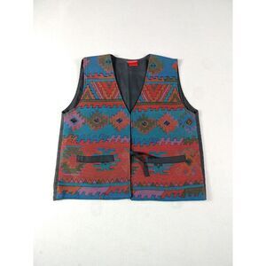Woman's‎ Vest Small Southwestern Aztec Boho Bohemianstyle Bohofashion Handmade
